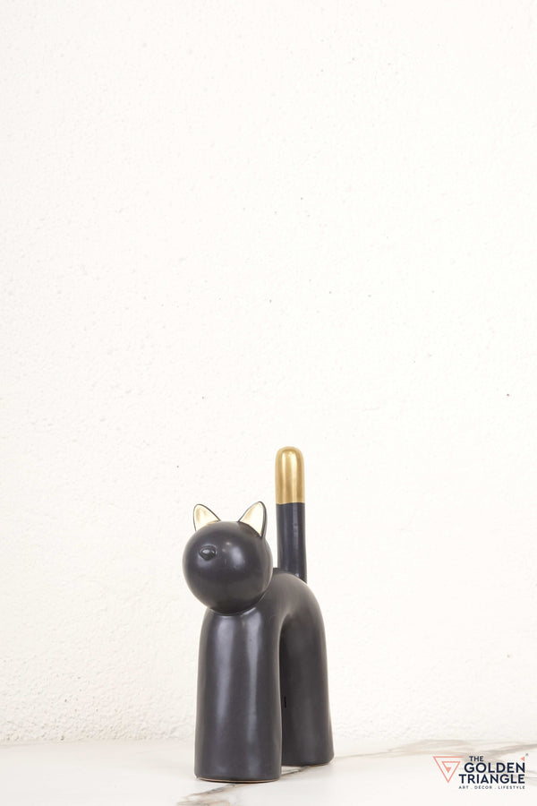 Root Ceramic Cat Tabletop Decor