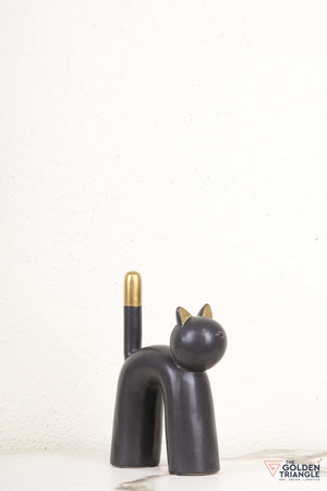 Root Ceramic Cat Tabletop Decor