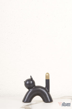 Root Ceramic Cat Tabletop Decor