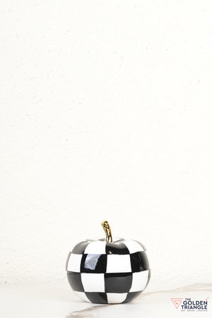 Harlequin Ceramic Apple Tabletop Decor