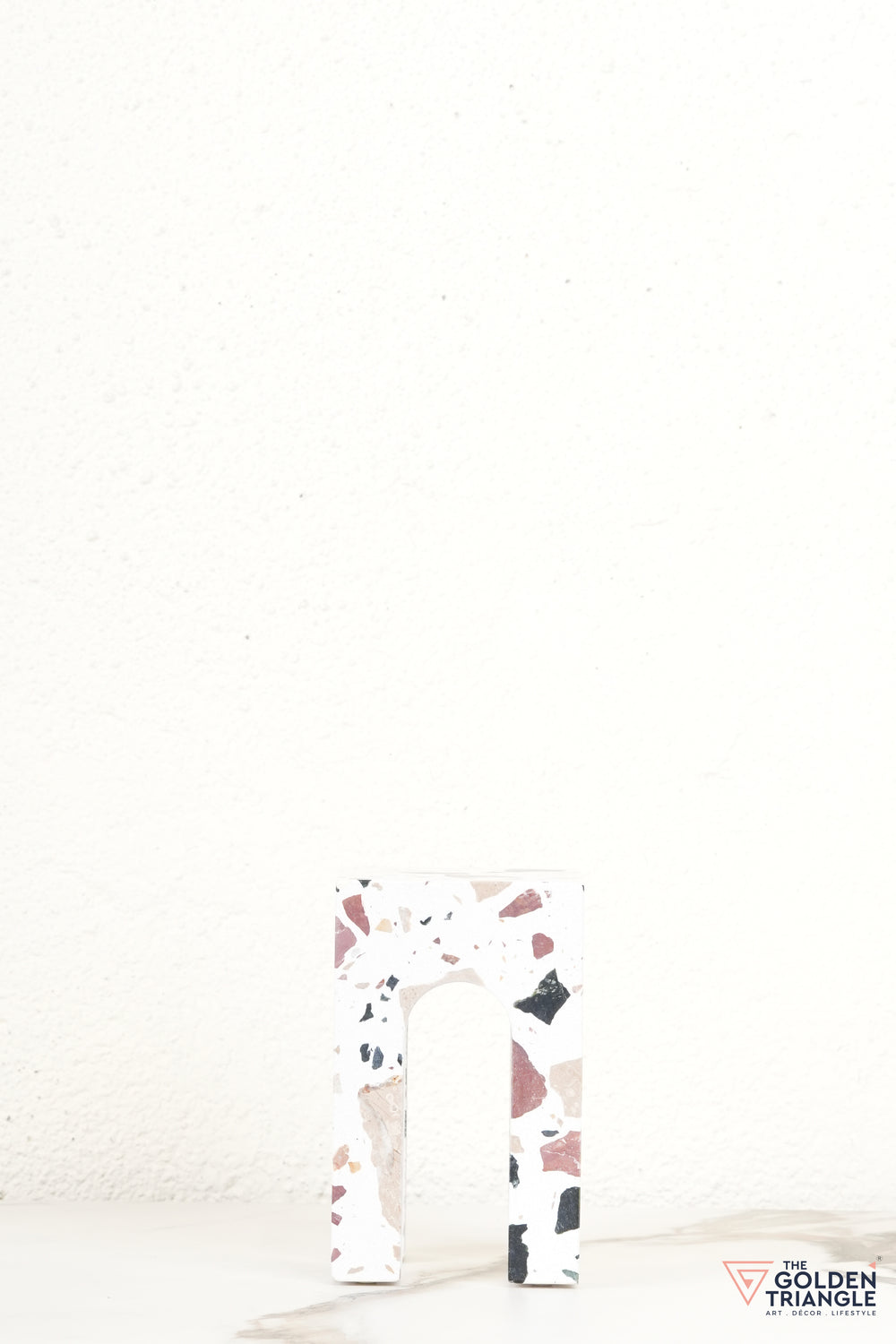Arched Terrazzo Block Tabletop Decor