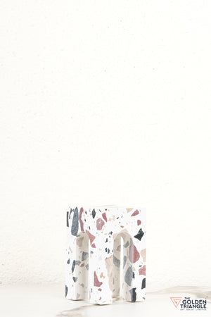 Arched Terrazzo Block Tabletop Decor