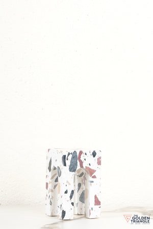 Arched Terrazzo Block Tabletop Decor