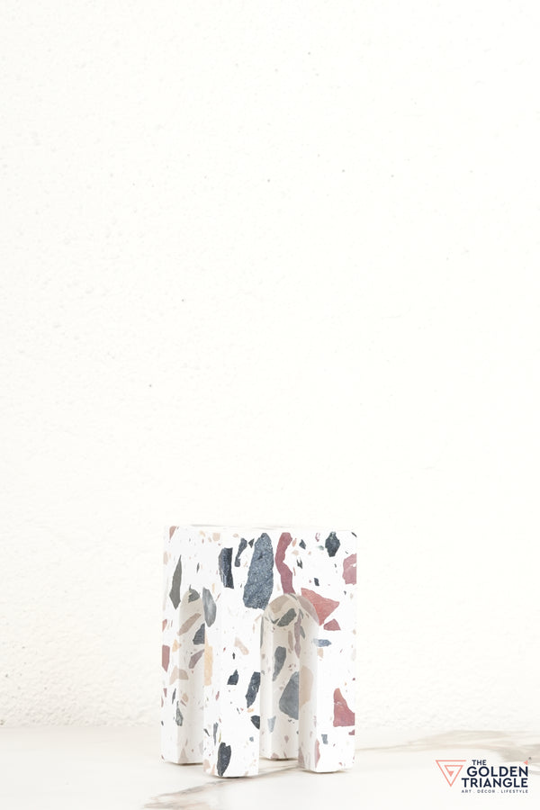 Arched Terrazzo Block Tabletop Decor