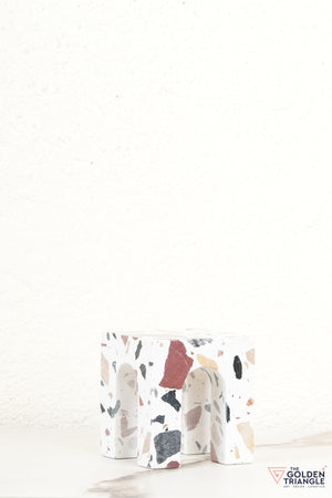 Arched Terrazzo Block Tabletop Decor