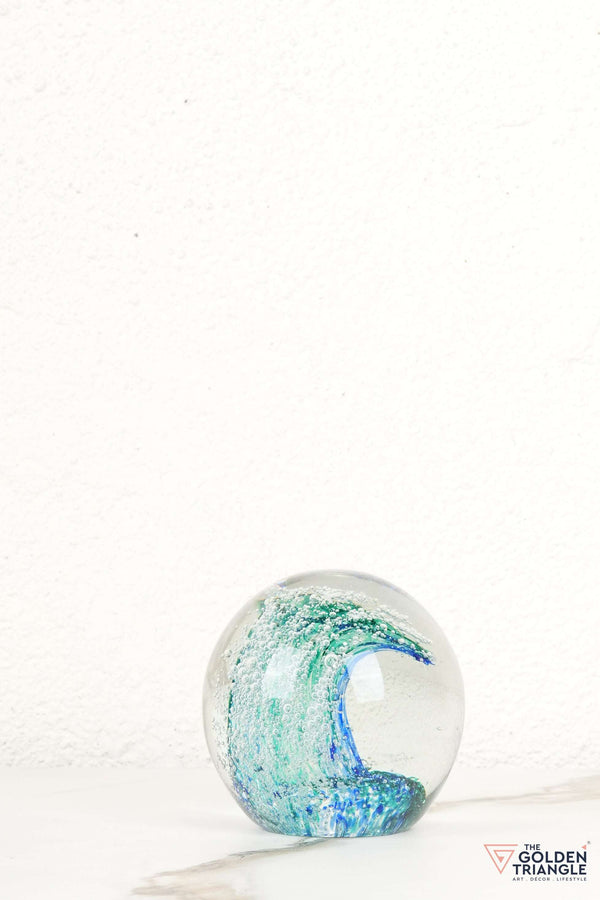 Moderna Crystal Orb Tabletop Decor - Blue