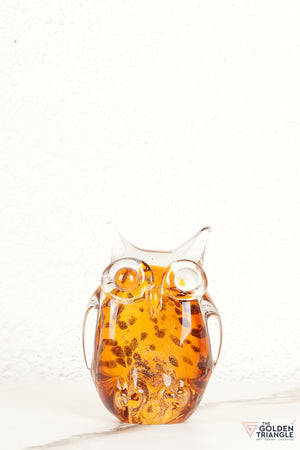 Oculis Owl Glass Decor