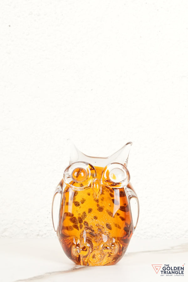 Oculis Owl Glass Decor
