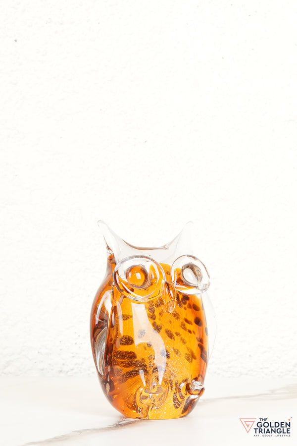 Oculis Owl Glass Decor