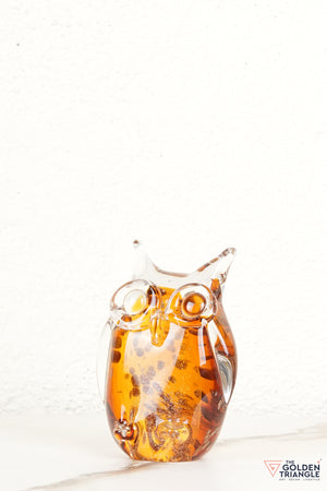 Oculis Owl Glass Decor