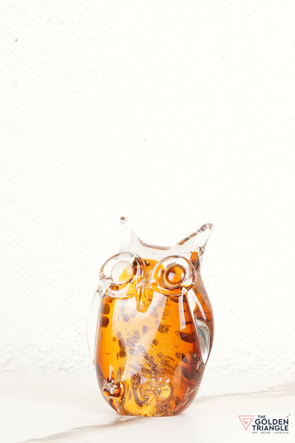 Oculis Owl Glass Decor