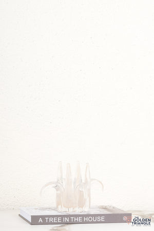 Tresor Glass Candle Decor Holder - Peach