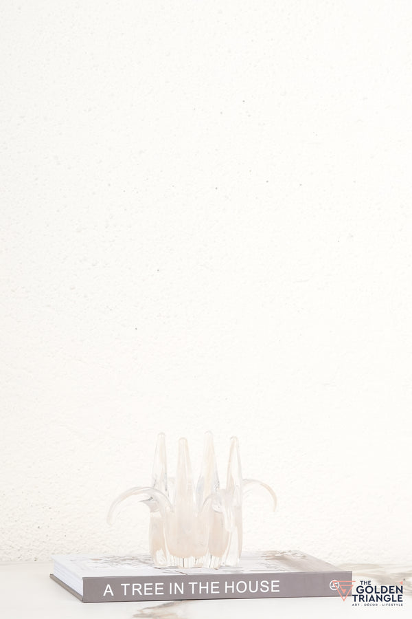 Tresor Glass Candle Decor Holder - Peach