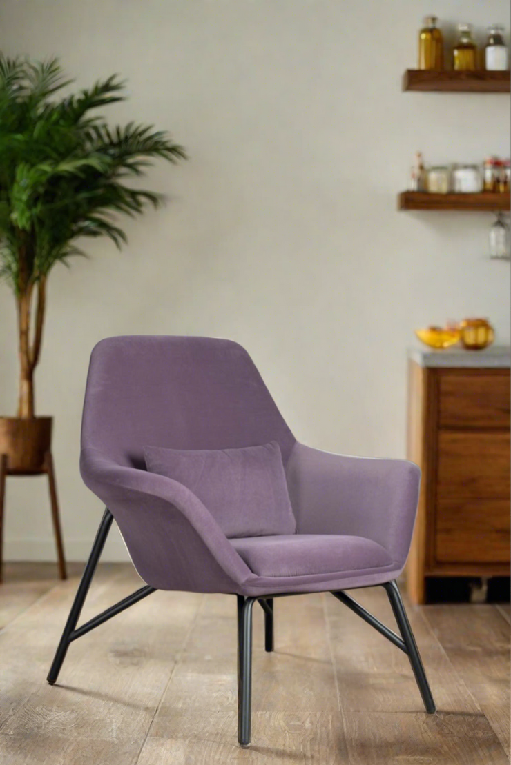 Alan Accent Chair  -  Purple