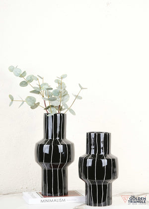 Ridge Ceramic Vase