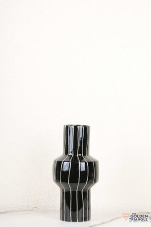 Ridge Ceramic Vase