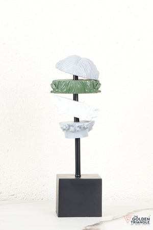 Elysian Roman Face Sculpture - Green