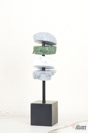 Elysian Roman Face Sculpture - Green