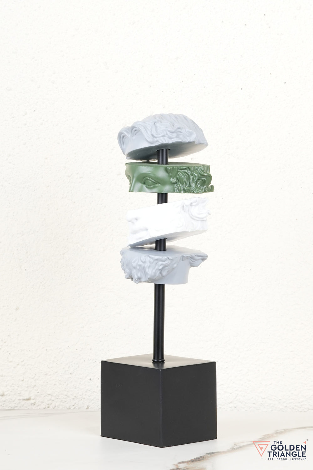 Elysian Roman Face Sculpture - Green