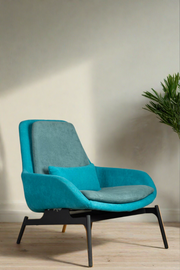 Theodore Teal Accent Chair   -  Teal