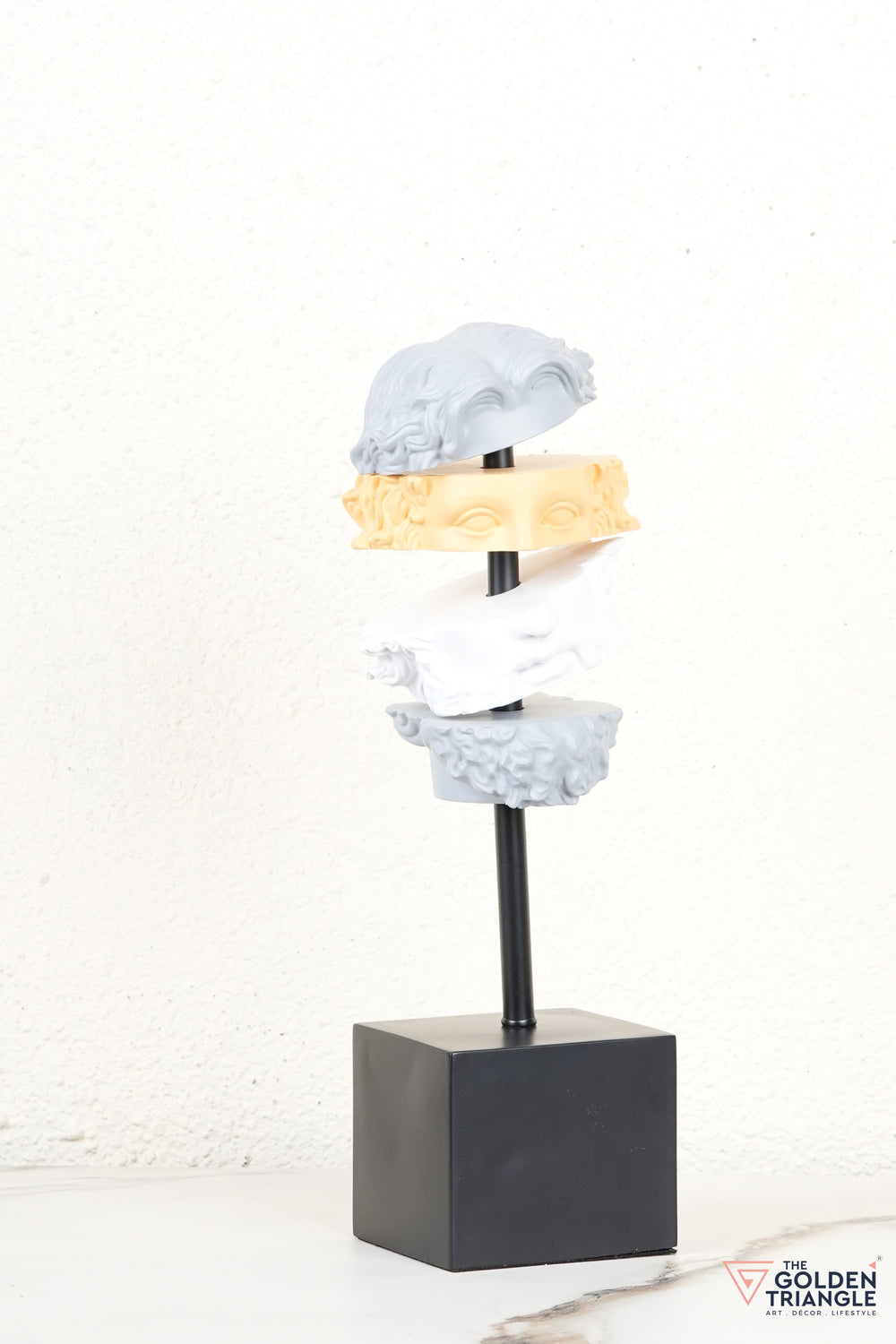 Elysian Roman Face Sculpture - Yellow