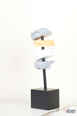 Elysian Roman Face Sculpture - Yellow