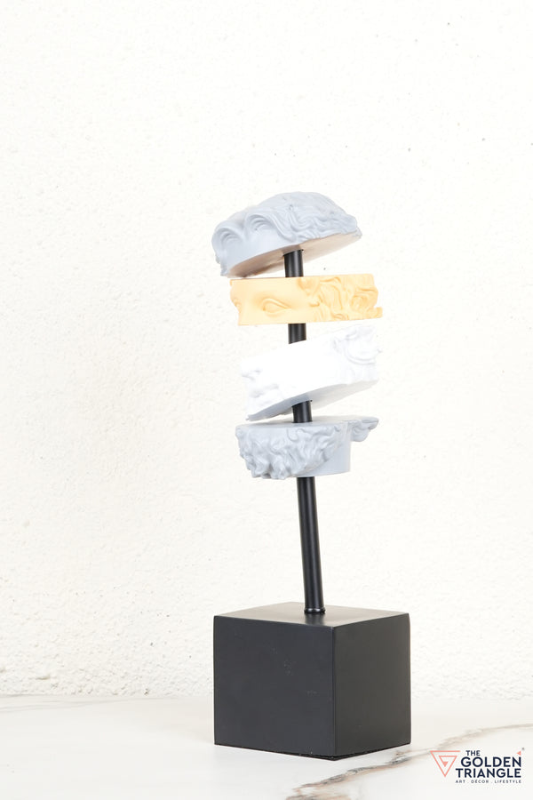 Elysian Roman Face Sculpture - Yellow