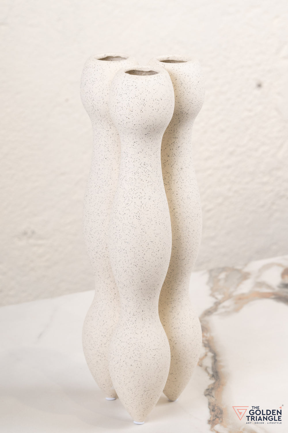 Liora Tall Ceramic Vase - Beige