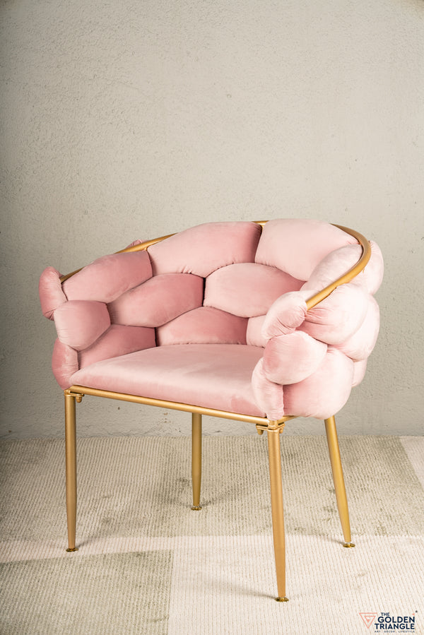 Lara Tufted Chair - Pink