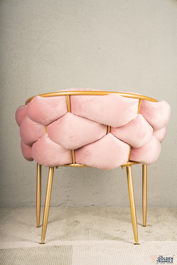 Lara Tufted Chair - Pink