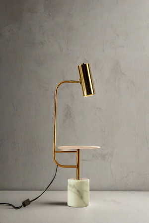 Griffith Table Lamp with a Stand - White
