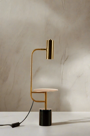 Griffith Table Lamp with a Stand - Black