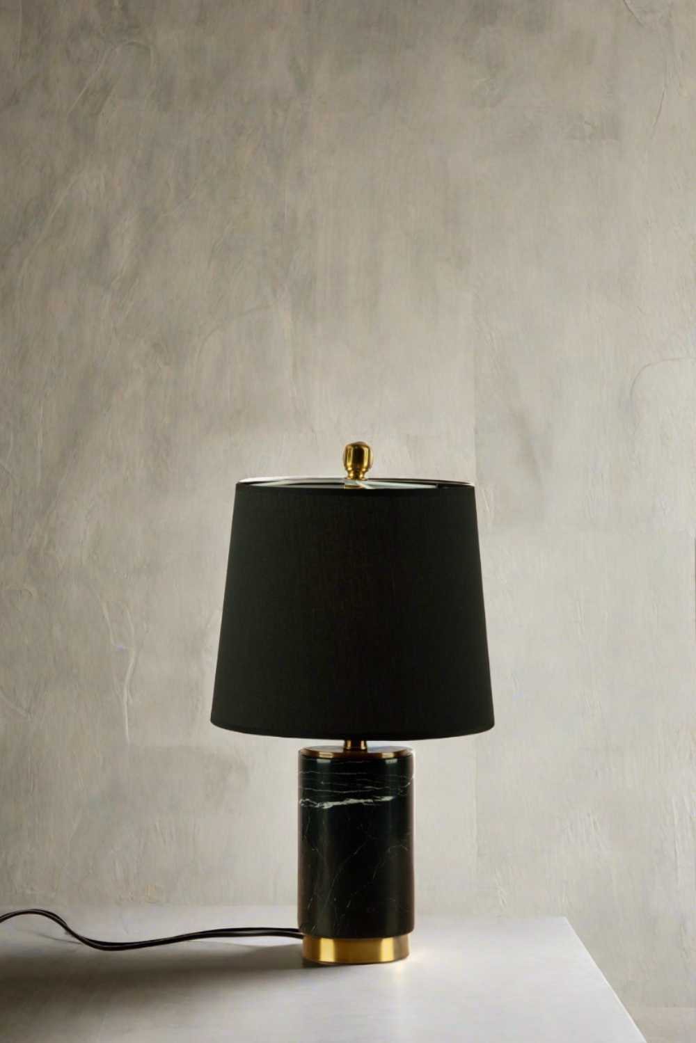 Dune Black Marble Table Lamp