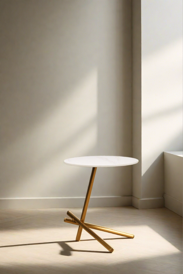 Camilla Three legs Side Table - Gold