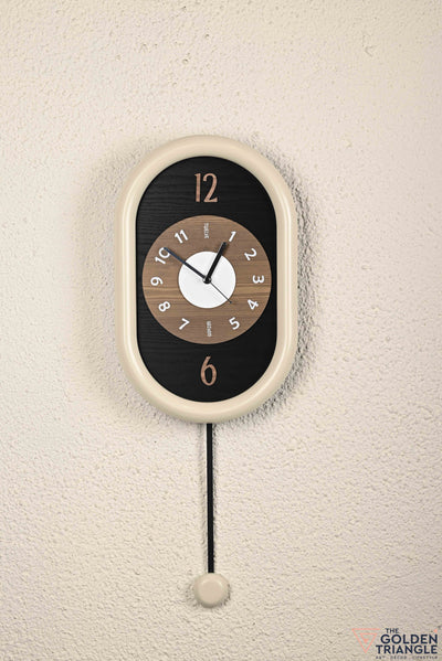 Modern Vertical wall clock with pendulum for Living room