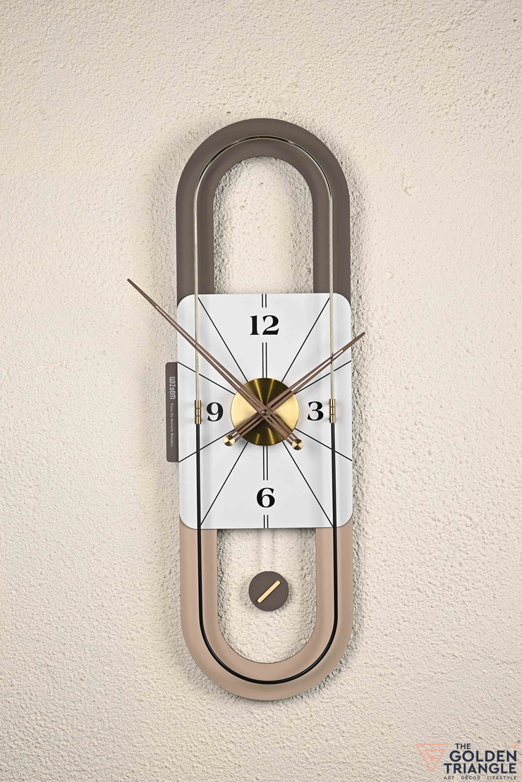 Lyric Wall Clock - Brown