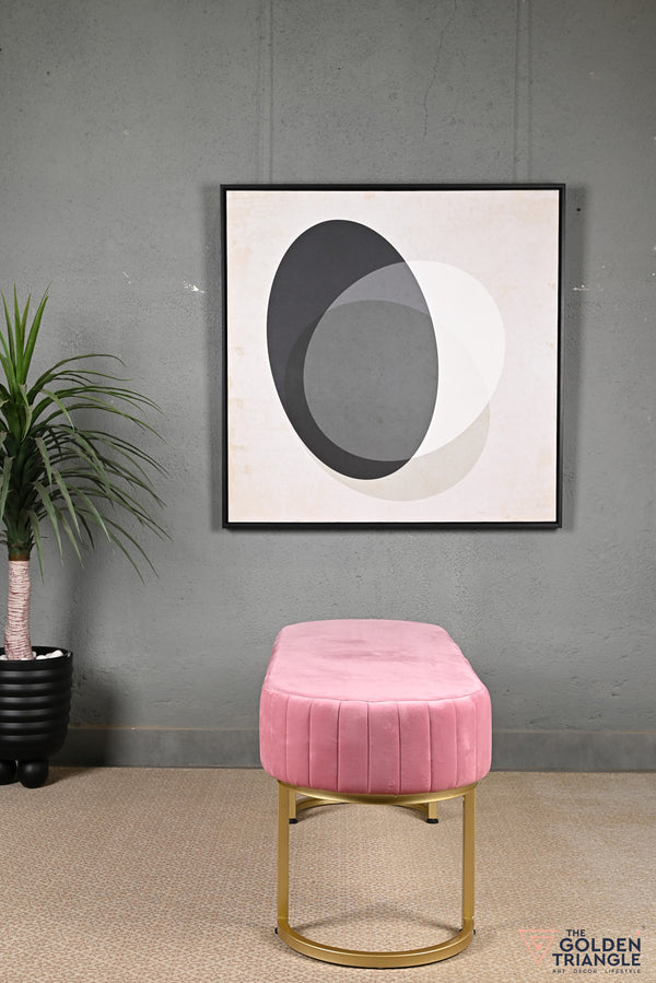 Gwen Suede Bench - Pink