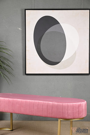 Gwen Suede Bench - Pink