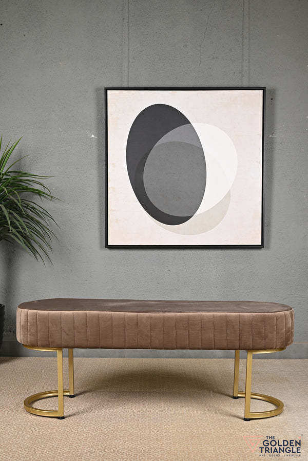 Gwen Suede Bench - Brown