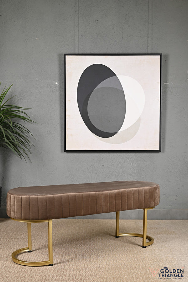 Gwen Suede Bench - Brown