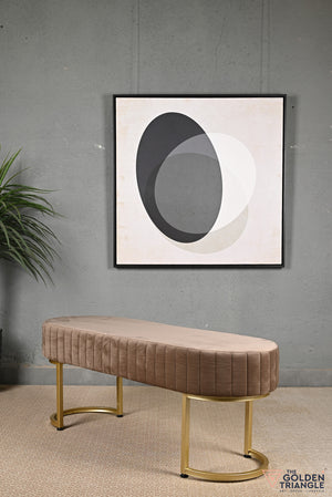 Gwen Suede Bench - Brown