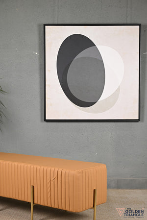 Felix Leatherette Bench - Tan
