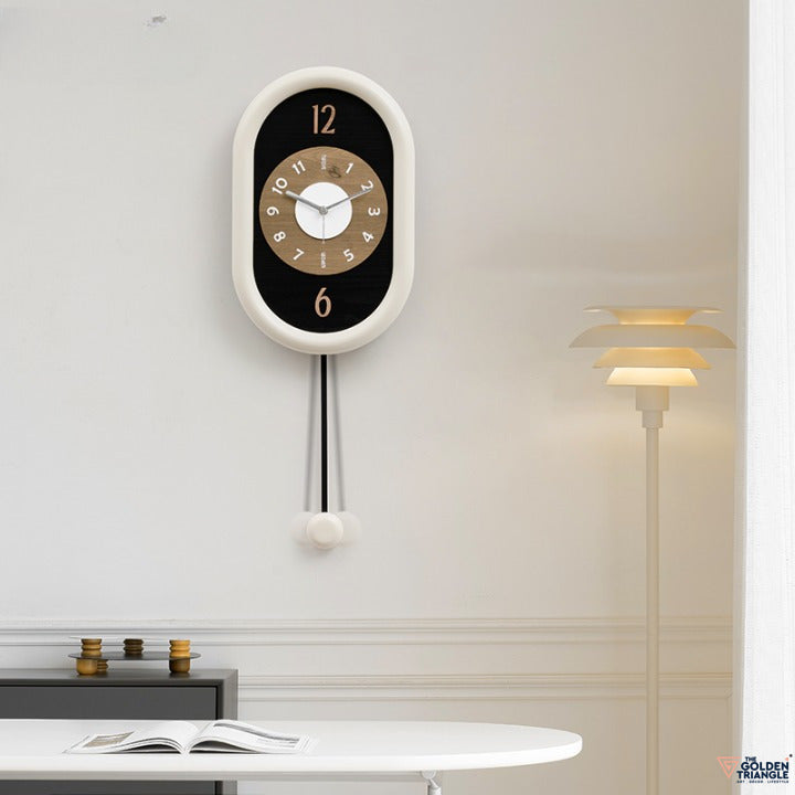 Modern Vertical wall clock with pendulum for Living room