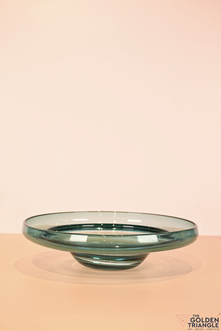 Sylkara Glass Bowl - Aqua