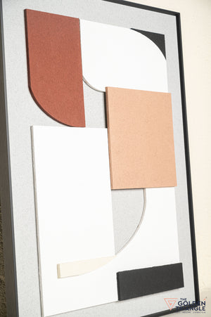 Frost Textured Sandstone Wall Art Frame - Small