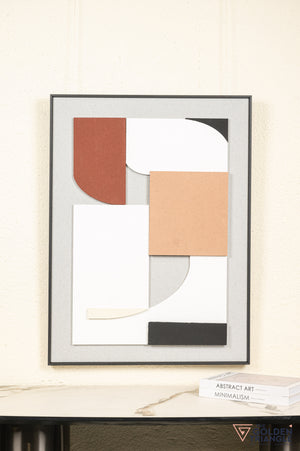 Frost Textured Sandstone Wall Art Frame - Small