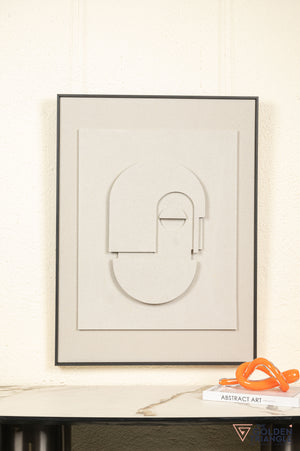 Gleam Textured Sandstone Wall Art Frame  - Small