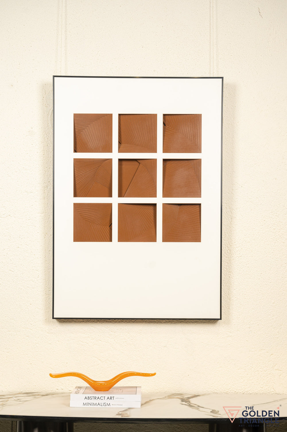 Dazzle Textured Wall Art Frame - Tan