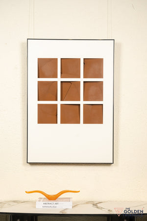 Dazzle Textured Wall Art Frame - Tan