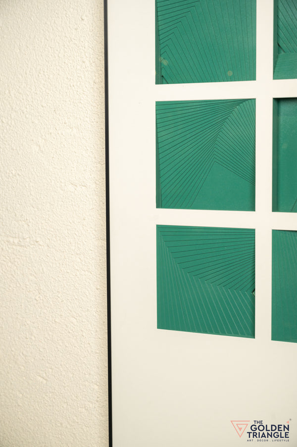 Dazzle Textured Wall Art Frame - Green